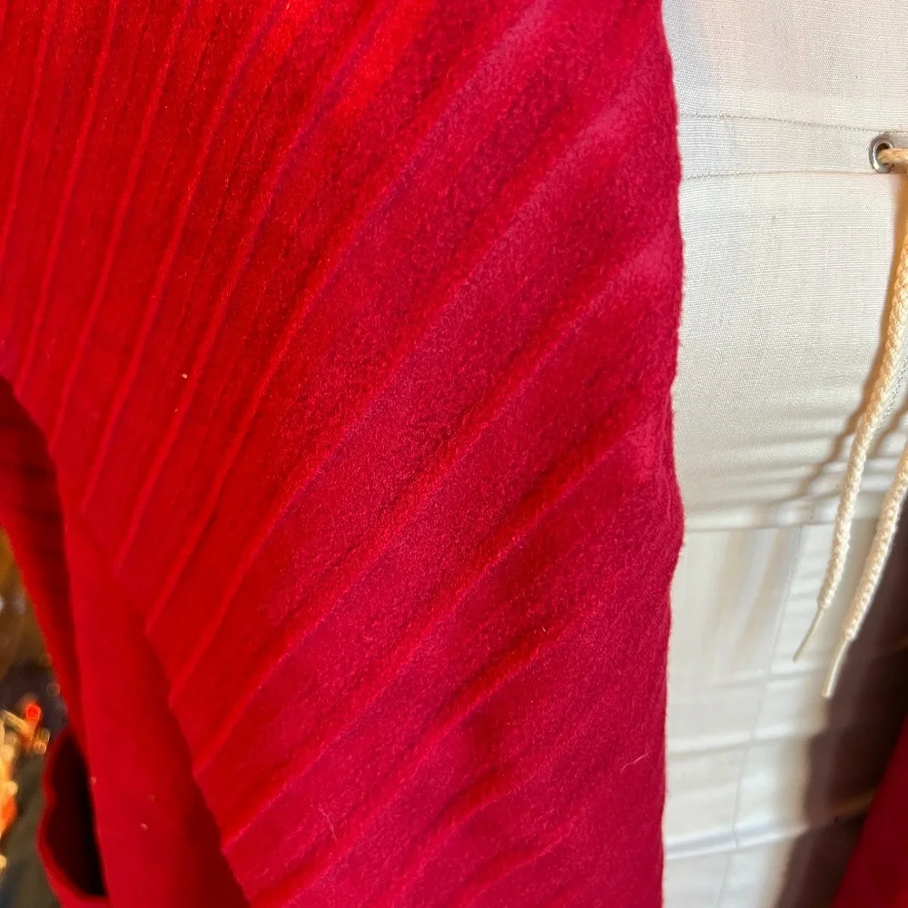 WOMENS LADIES LEMODA RED VEST CAPE JACKET XL-XXL NWOT - Picture 5 of 6